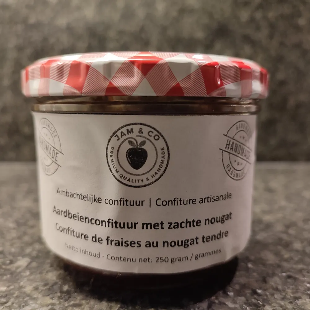 6 x confituur - Aardbeien & Zachte nougat - 4 + 2 gratis (voordeelverpakking)