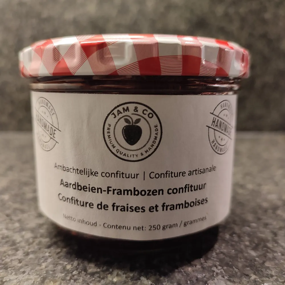 Confituur - Aardbeien & Frambozen - 250 gr.