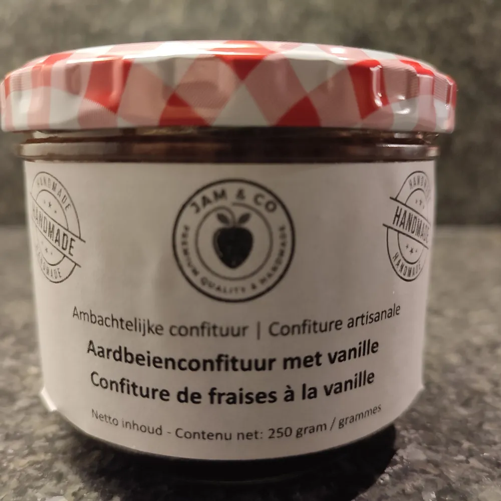 6 x confituur - Aardbeien & Vanille - 4 + 2 gratis (voordeelverpakking)